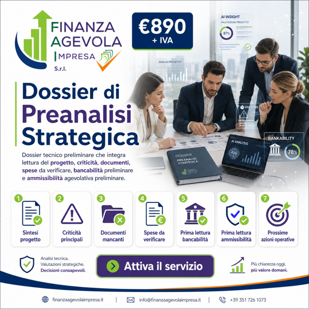 Dossier di Preanalisi Strategica