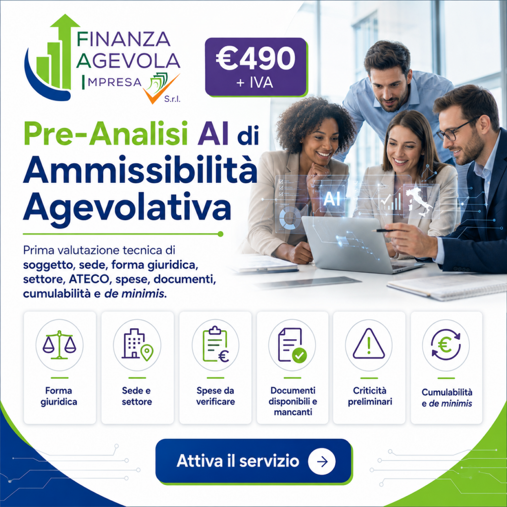 Pre-Analisi AI di Ammissibilità Agevolativa